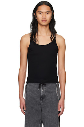 Black Wire Strap Tank Top