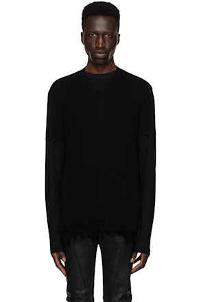 Black Damaged T-Shirt