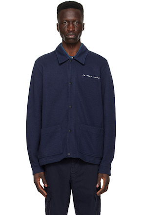 Navy Press-Stud Jacket