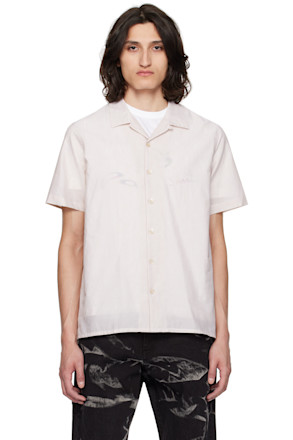 Beige Striped Shirt