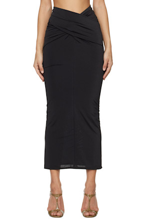 Black Berretta Maxi Skirt