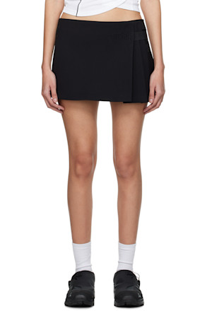 Black Pleated Miniskirt