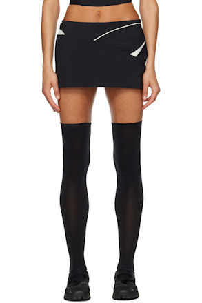 Black Wrap Miniskirt