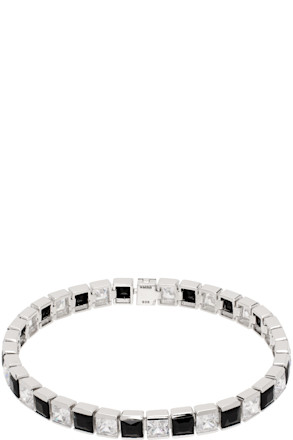 Silver & Black #3954 Bracelet