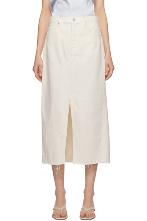 Off-White 'The Midaxi' Denim Midi Skirt