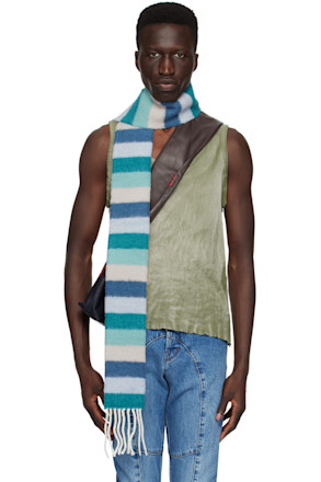 Khaki Raw Edge Tank Top