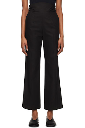 Black Back String Trousers