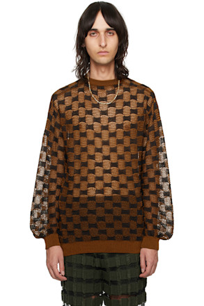 SSENSE Exclusive Orange & Black Sweater