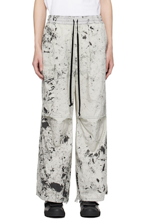 Gray Printed Trousers