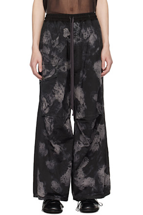 Black Printed Trousers