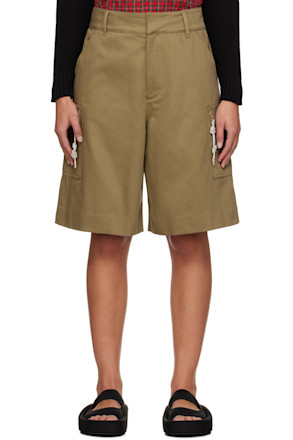 Khaki Nina Cargo Shorts
