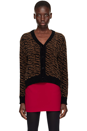 Brown Zebra Cardigan