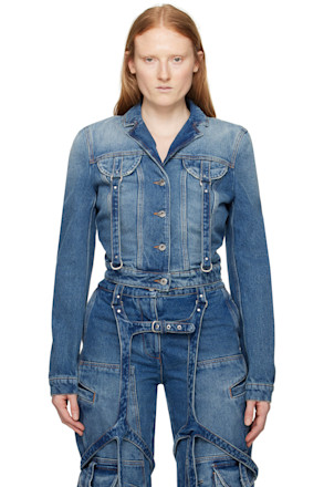 Blue Cargo Denim Jacket