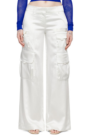 White Toybox Cargo Pants