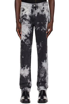 Black Tie-Dye Jeans