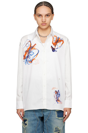 White Julian Farade Edition Illusion Shirt