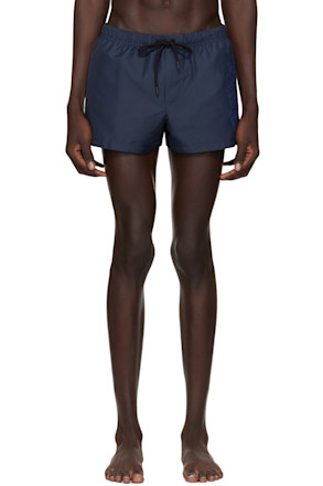 Navy Cartouche Swim Shorts