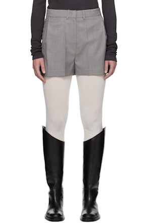 Gray Twill Shorts