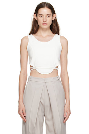 White Convertible Tank Top