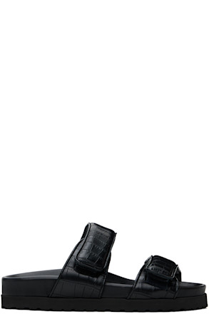 Black Perni 11 Croc Sandals