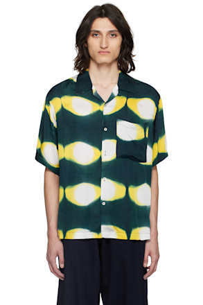 Green & Yellow Hand-Dyed Shirt