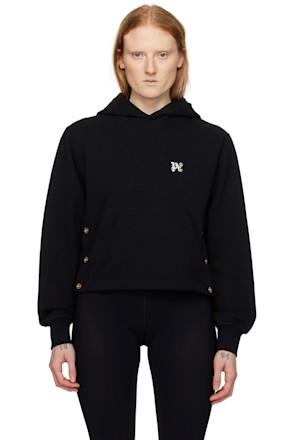 Black Button Hoodie