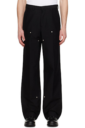Black Monogram Trousers