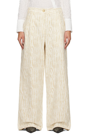 Off-White Wide-Leg Jeans