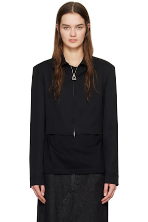 Black Cropped Shirt