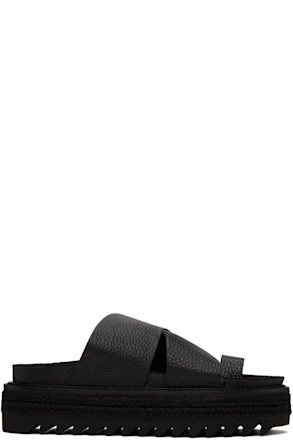 Black Thong Sandals