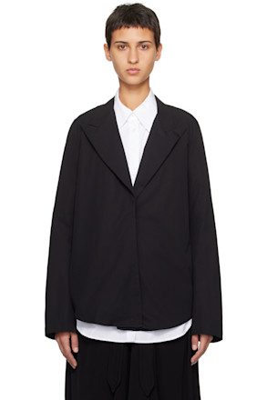 Black Self-Tie Blazer