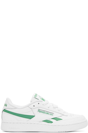 White & Green Club C Revenge Sneakers