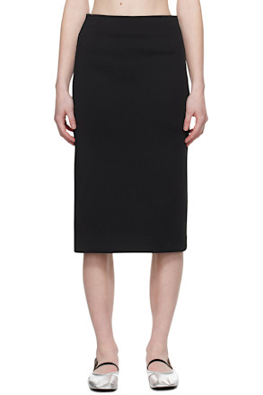 Black Civita Midi Skirt