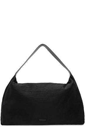 Black Moto Leather Tote