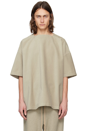 Green Square Neck T-Shirt