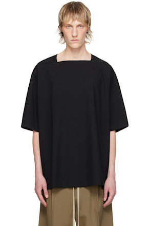 Black Square Neck T-Shirt