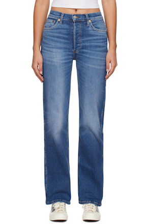 Blue 90s High Rise Jeans