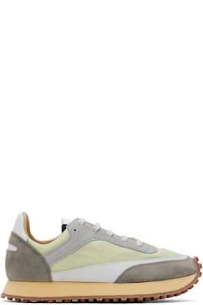 Green & Gray Tempo Low Transparent Sneakers