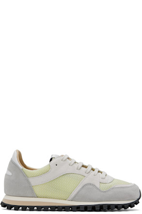 Green & Gray Marathon Trail Low Transparent Sneakers