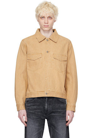 Beige Color Denim Jacket