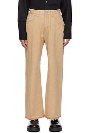 Beige 3D Jeans