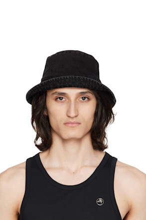 Black Denim Bucket Hat