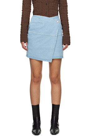 Blue Casna Denim Miniskirt