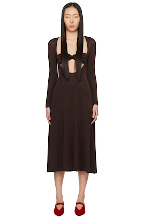 Brown Baes Midi Dress