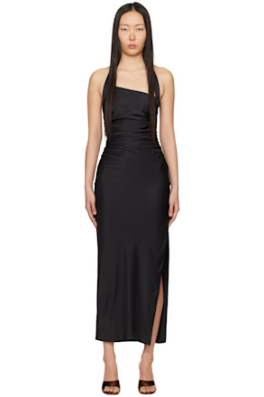 Black Ula Midi Dress