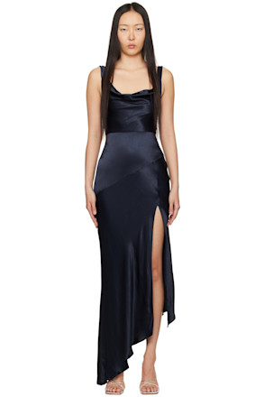 Navy Moon Dance Maxi Dress