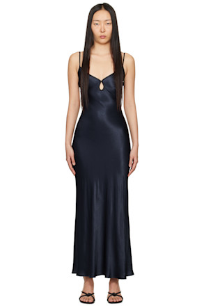 Navy & Black Cedar City Maxi Dress