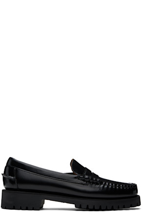 Black Dan Lug Loafers