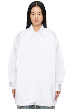 White Scrunched Shirt