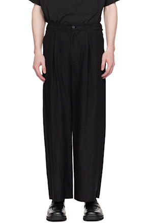 Black Easy Trousers